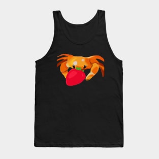 Crab Eating a Strawberry Tank Top